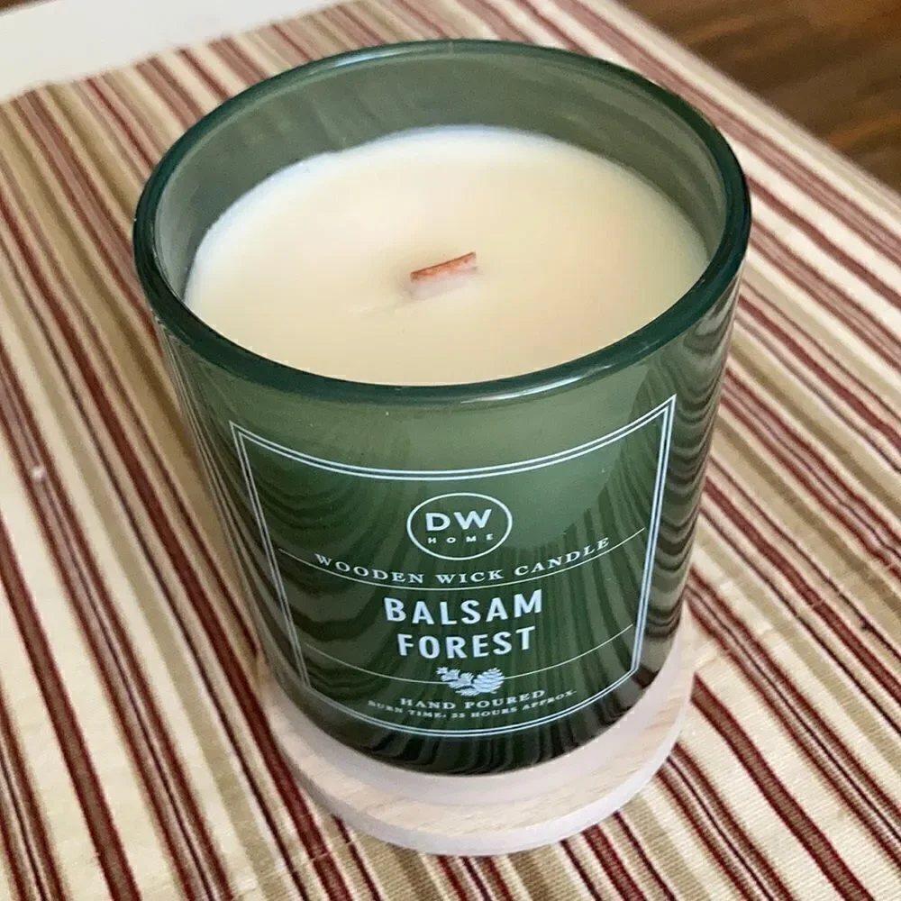 DW Home Balsam Forest Wooden Wick Candle